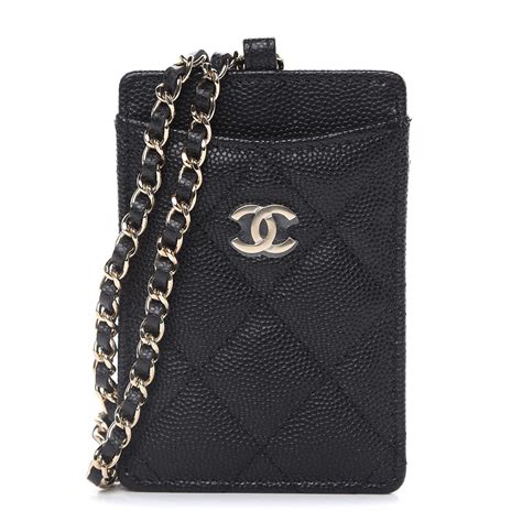 chanel cardholder with chain